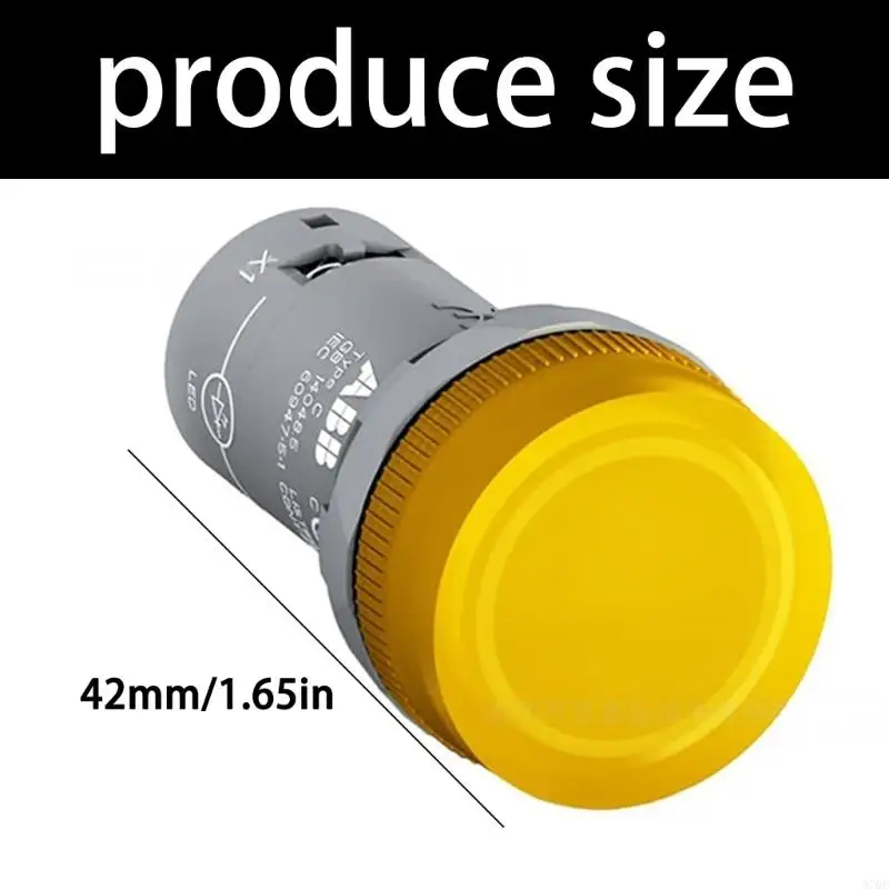 밝은 산업용 LED 표시기 램프 29mm 패널 마운트 디자인 24V 빨간색 녹색 파란색 노란색 흰색 옵션과 호환 가능