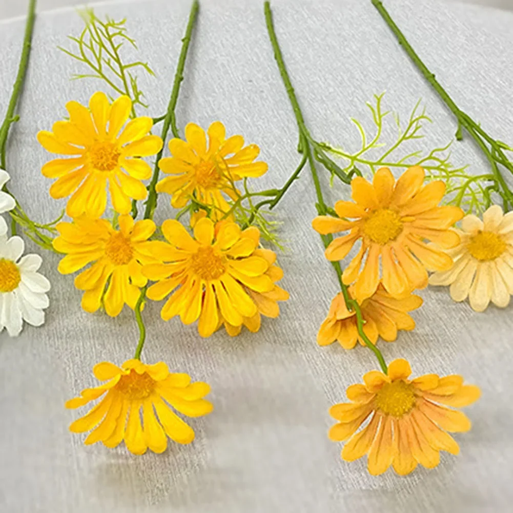

1PC Simulation African Daisy Silk Artificial Flowers Room Adornment Floral Wedding Home Decorations Photo Props
