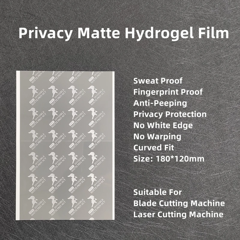 20pcs Anti-peep Matte Privacy Hydrogel Film Screen Protector For Intelligent Cutting Machine Universal Flexible Cutting Film