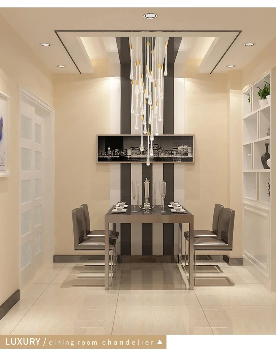 Modern Crystal LED Chandelier Image 12