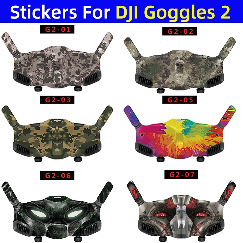 For DJI Avata Drone Flight Glasses Stickers Goggles 2 Anti-scratch Decals Protective Film Personalized Refit G2 Skin Accessories