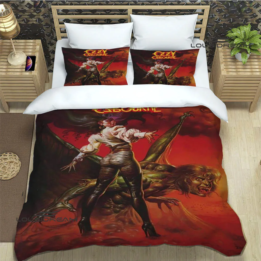 Ozzy osbourne retro Bedding Sets exquisite bed supplies set duvet cover bed comforter set bedding set luxury birthday gift 4