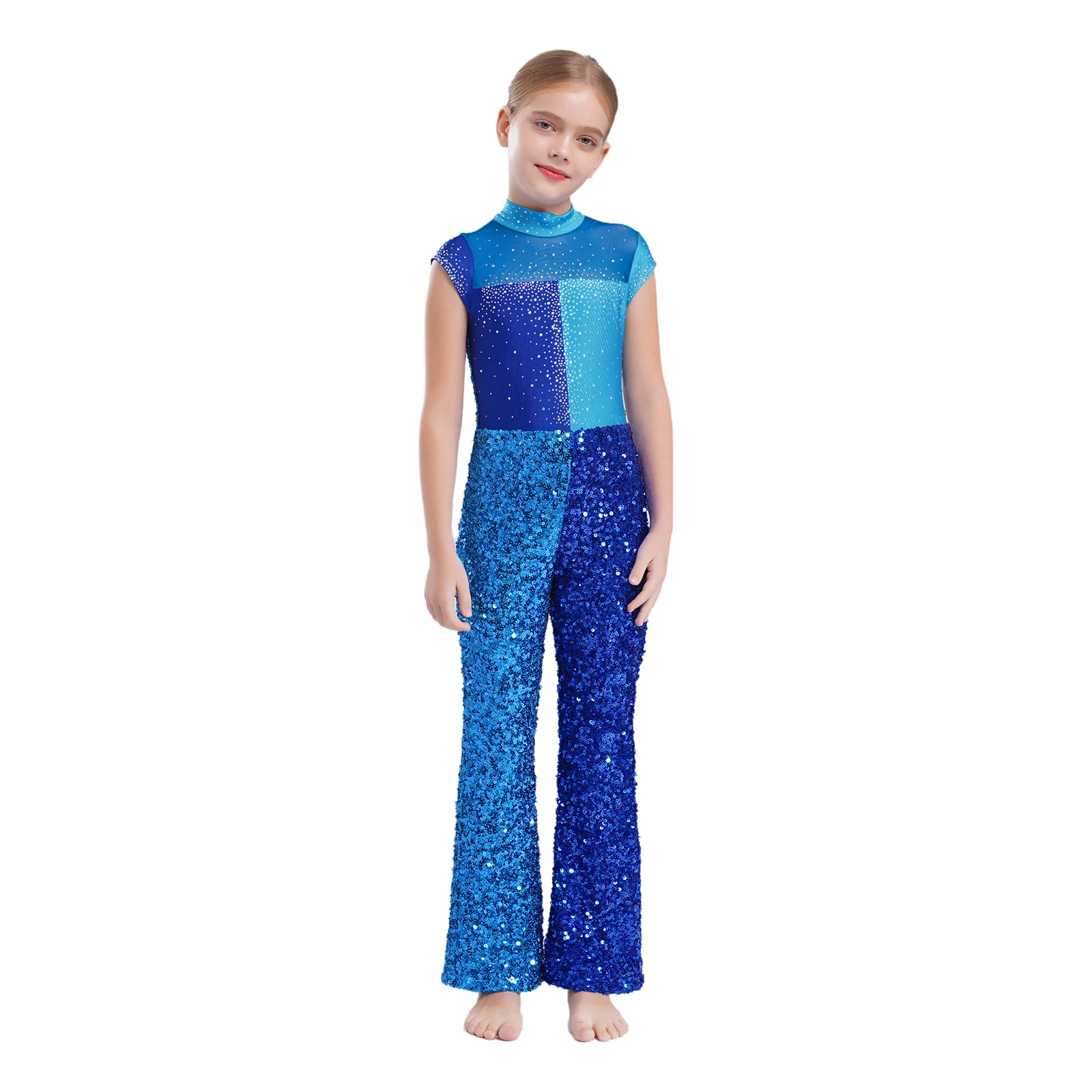 Kinder Mädchen Jazz Hip Hop Dance Performance Kostüm Ballsaal Samba Tango Cha Cha Dance Trikots Kostüm Street Disco Overall – Detail 15