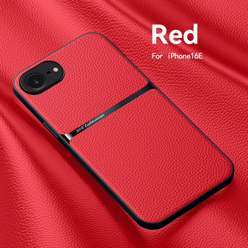 Elegant Leather Magnetic Phone Case - Shockproof and Secure Protective Cover