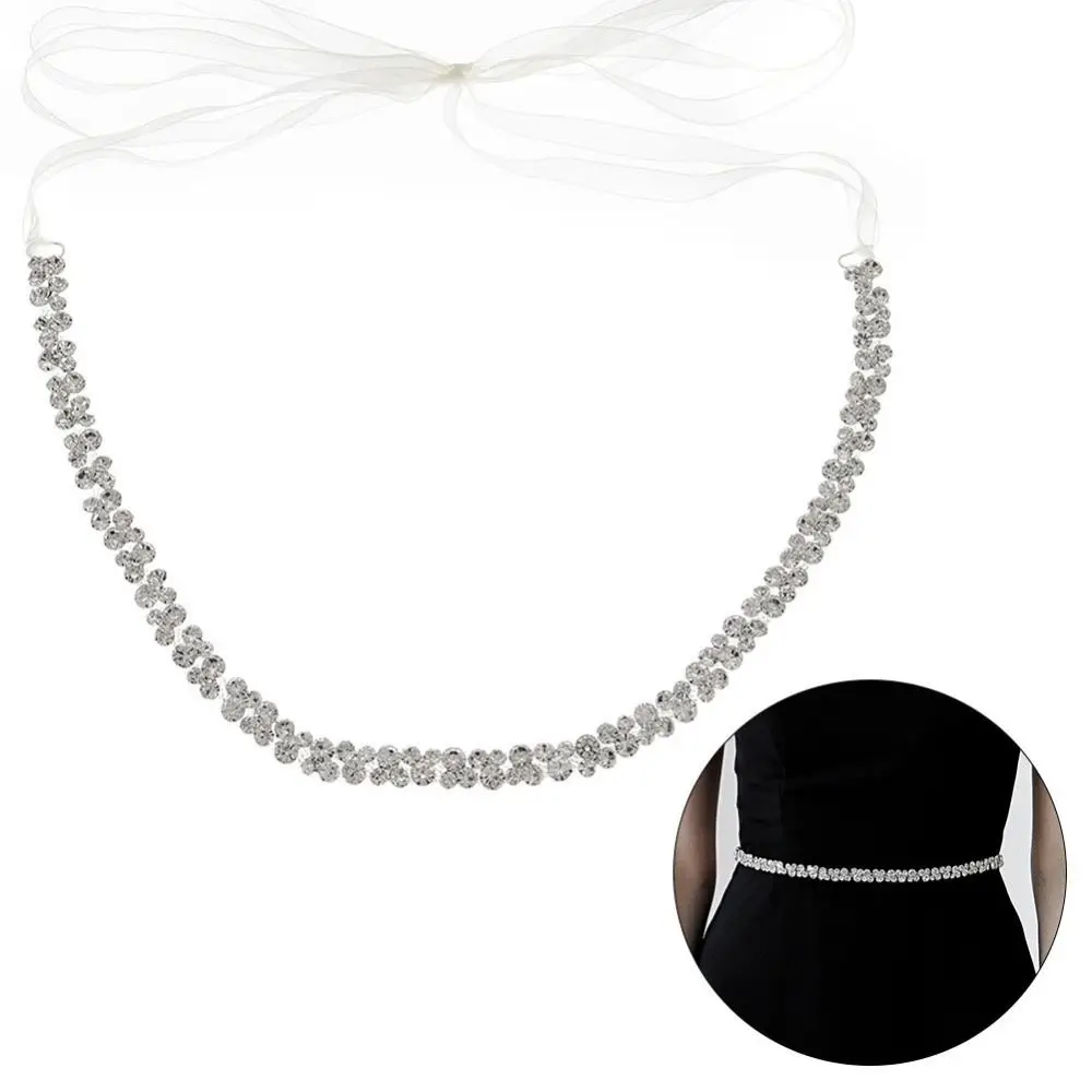 

Rhinestone Rhinestone Bridal Belt Silver Cloth. Braid Rhinestone Bride Belt Wedding Dress Decoration Wide Belt for Dresses