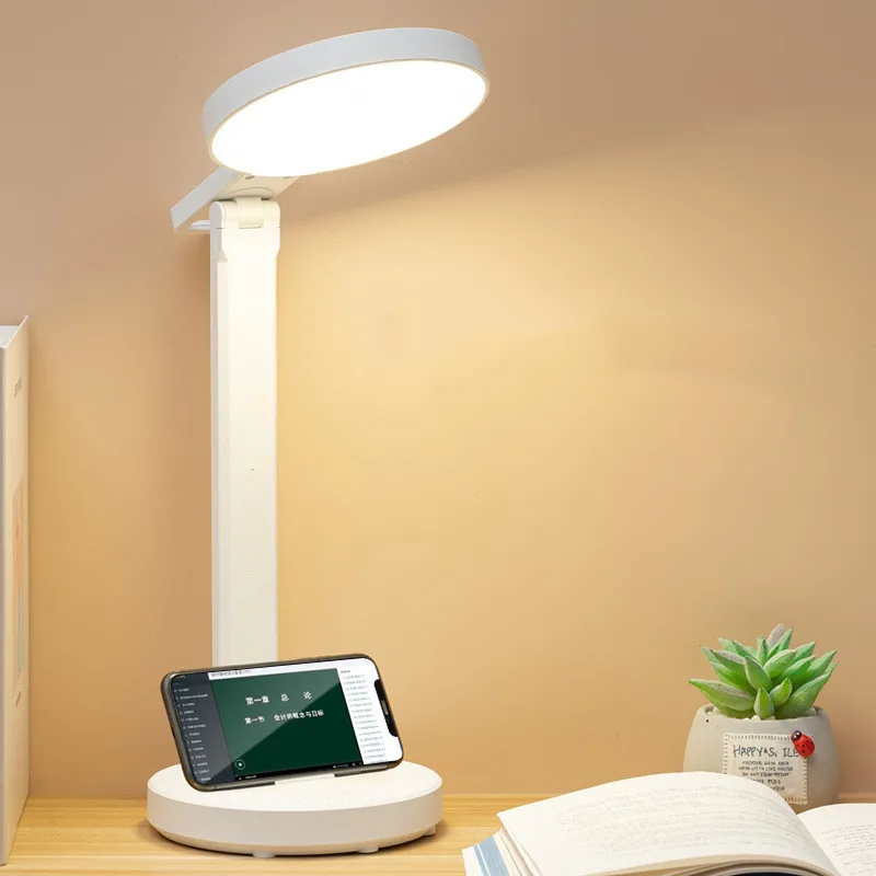

LED Desk Lamp Eye Protection Desk College Student Charging USB Learning Children's Dormitory Bedroom Bedside Reading Night Light