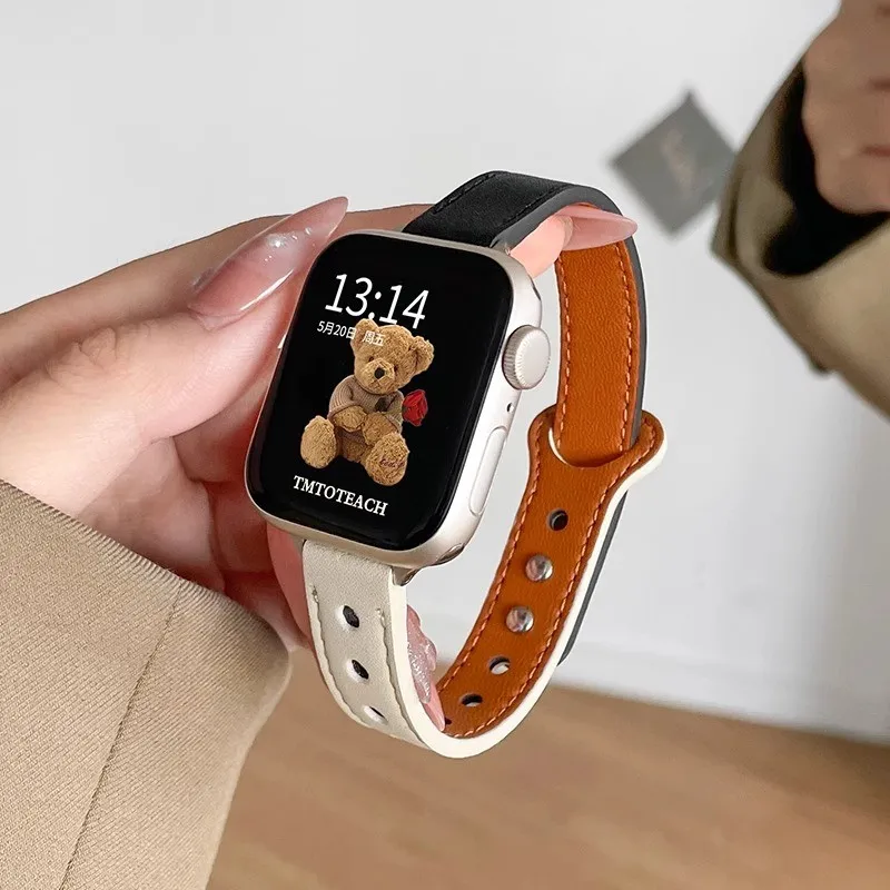 ตัวเลือกสินค้า สายหนังแท้สุดเท่ ใส่ได้ทุกรุ่น Apple Watch