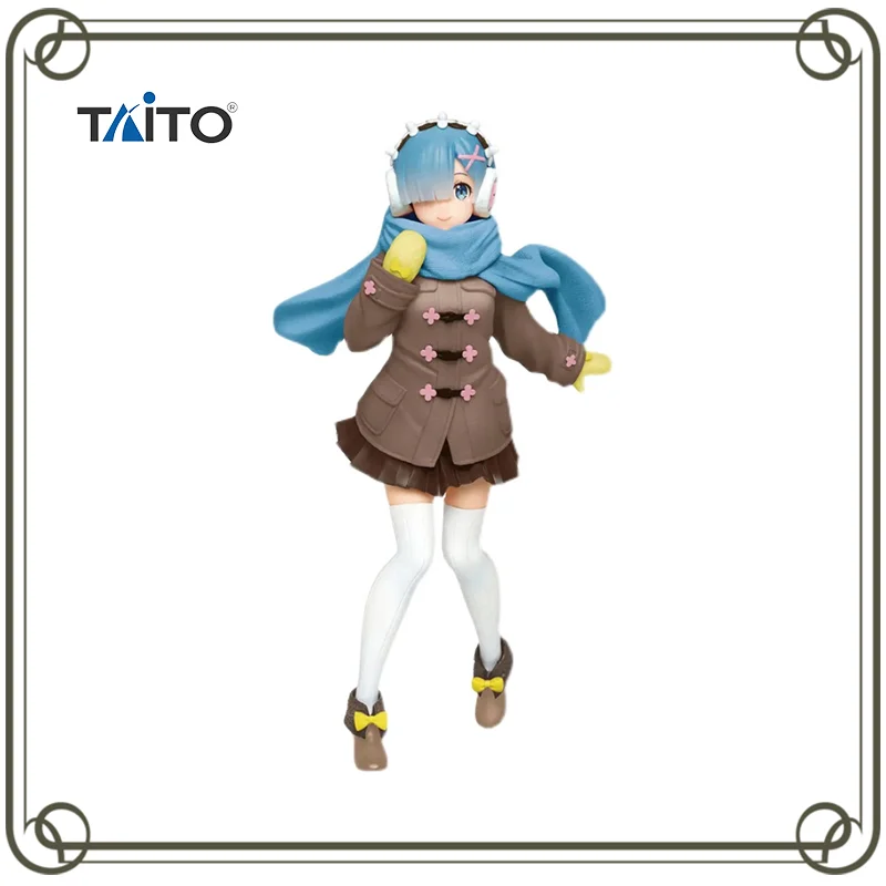 

Original TAITO RE0 Rem Winter Dress Re:Life in a different world from zero Anime Figure Kids toy Christmas gift