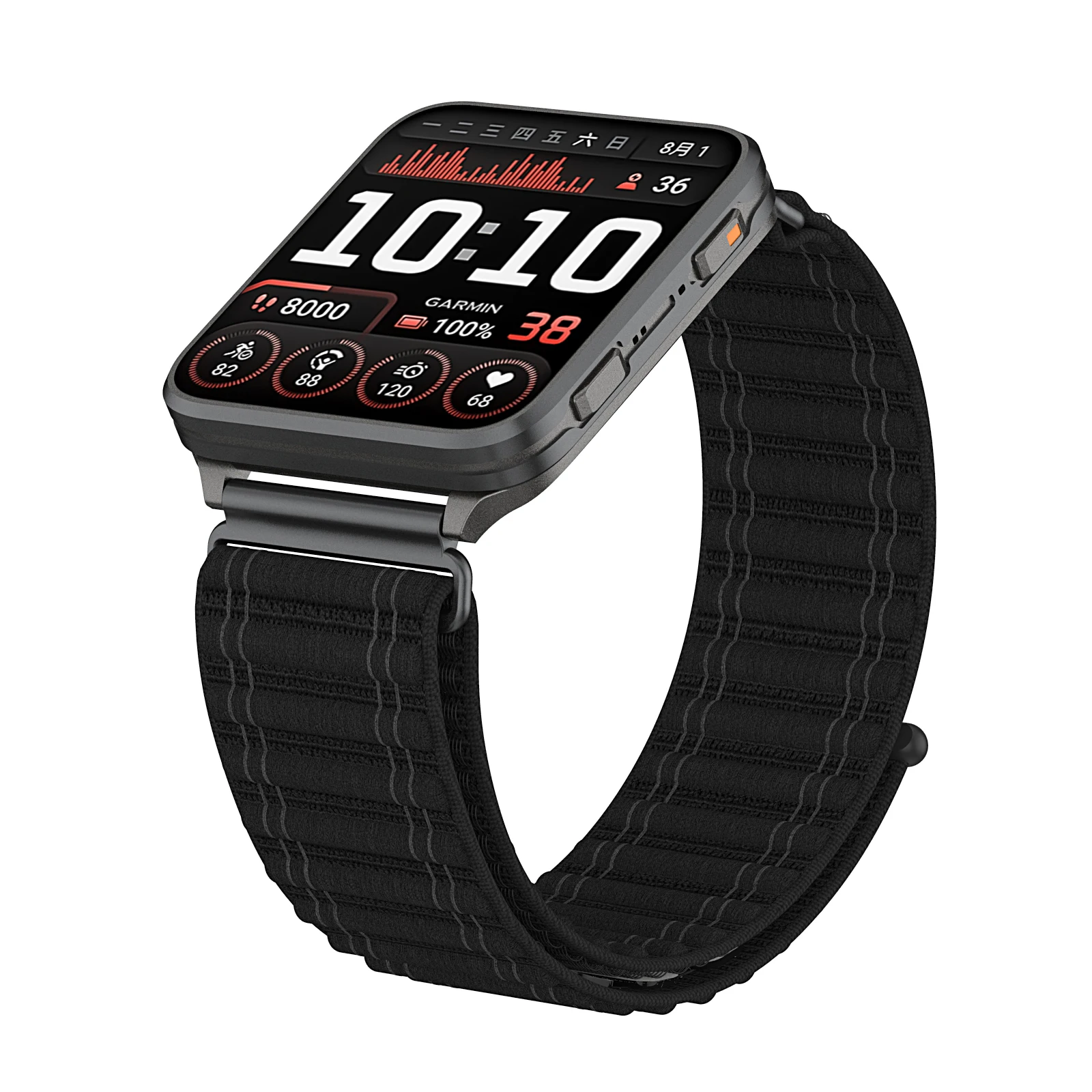 Mountain Wave Nylon Strap, Lightweight Secure-Fit Breathable Replacement Band