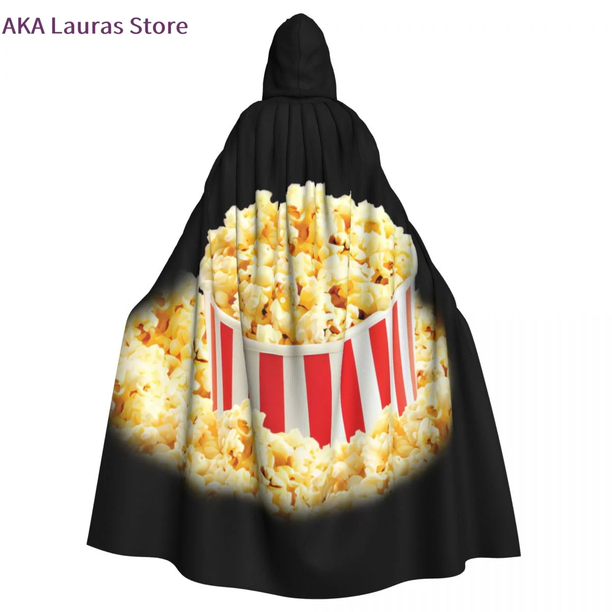 

Hooded Cloak Unisex Cloak with Hood Popcorn Cloak Vampire Witch Cape Cosplay