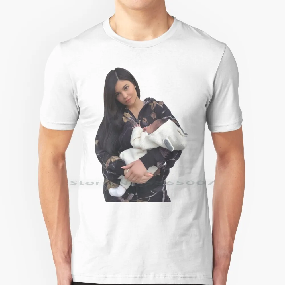 Kylie E Stormi!!! Maglietta 100% Cotone Stormiwebster Kardashian Kim Khloe Kourtney Kris Rob Kendall Baby Cute Gorgeous Big