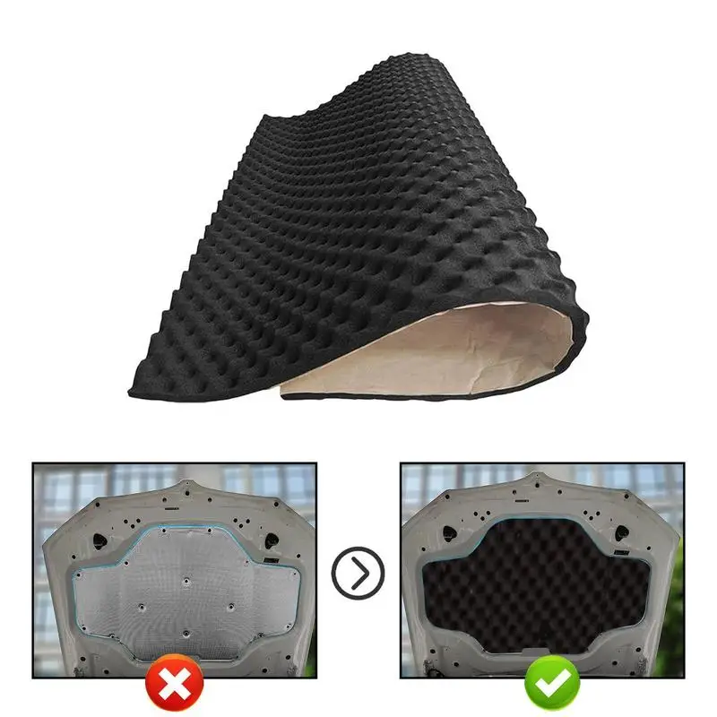 

Car Sound Deadener Mat Acoustic Dampening Insulation Soundproof Mat Reducing Engine Noise Foam Deadener Pad Interior Accessories
