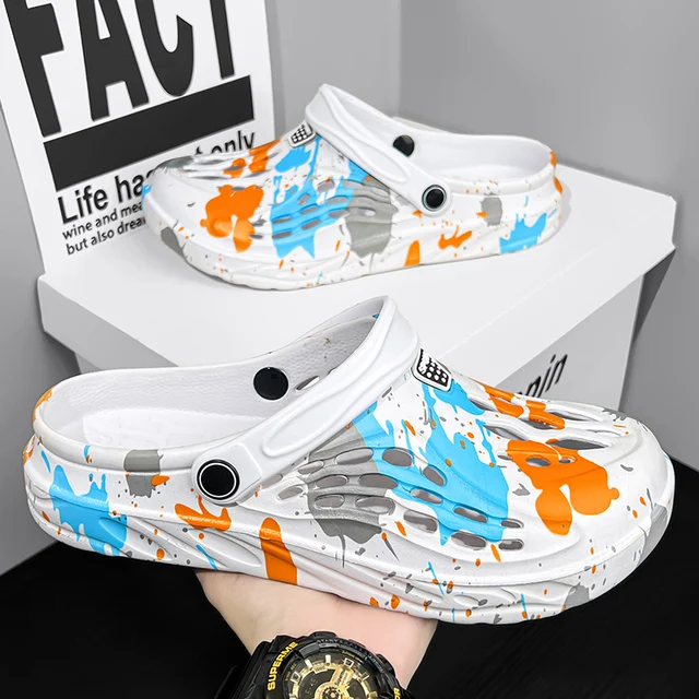 Pantuflas Hombre Hitmars Zuecos Hombre Sanitarios Comodos Verano