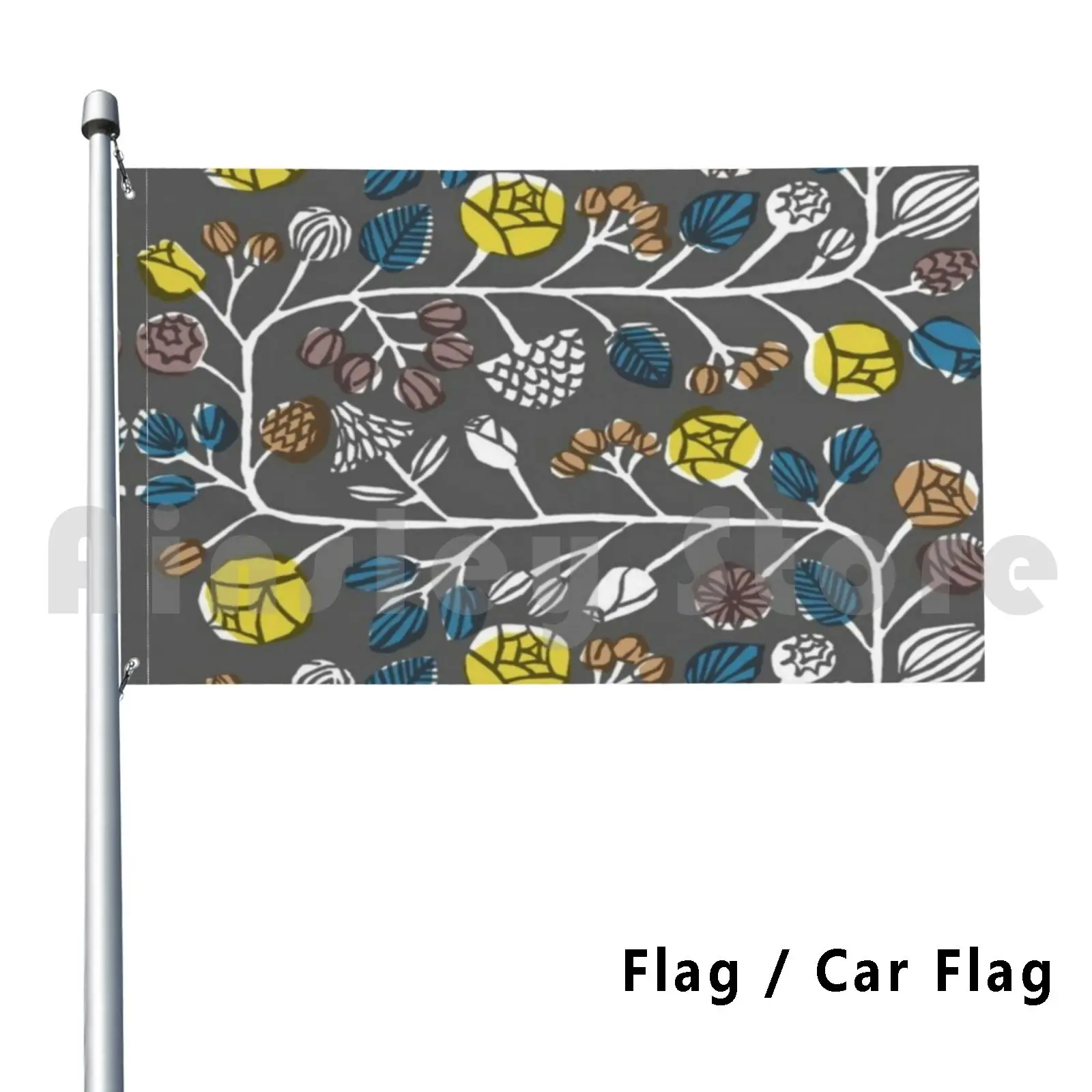 Scandinave Design Outdoor Decor Flag Car Flag Lokki Bianco Scandinavo Scandi Svezia Svedese Norvegia