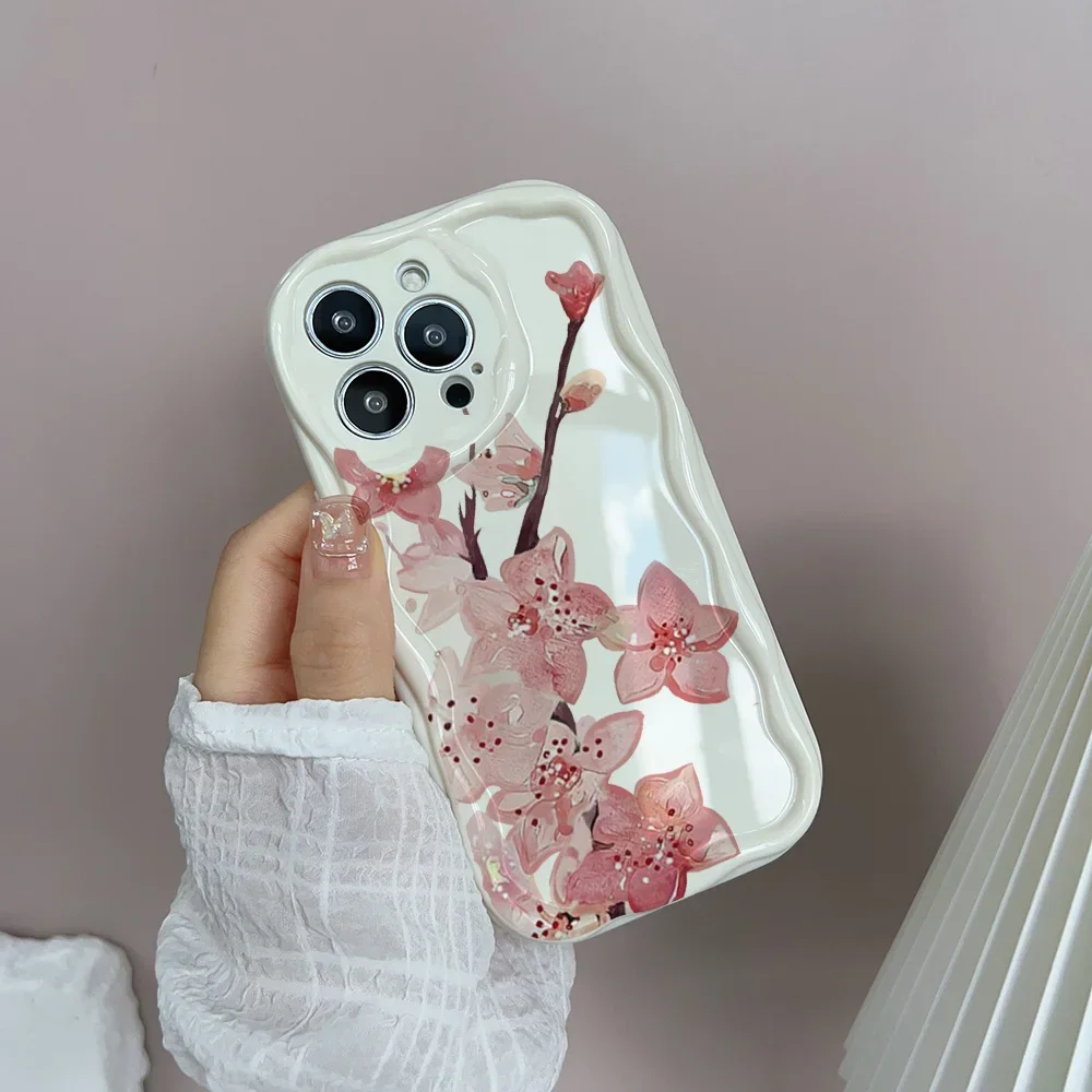 Plum Blossom Flower Phone Case - Elegant Floral Design