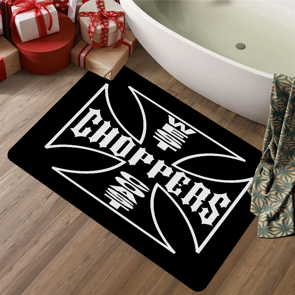 West Coast Choppers Bathroom Mat INS Style Soft Bedroom Floor House Laundry Room Mat Anti-skid Welcome Doormat 2