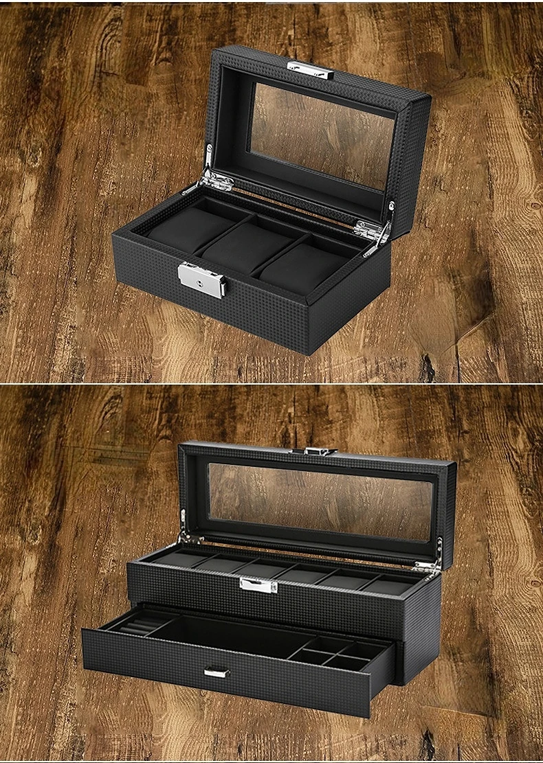 Luxury Wooden Watch Organizer Box with Automatic Watchwinder Stand – Multi-Slot Jewelry... - SKU JDC02145 - UGI Packaging