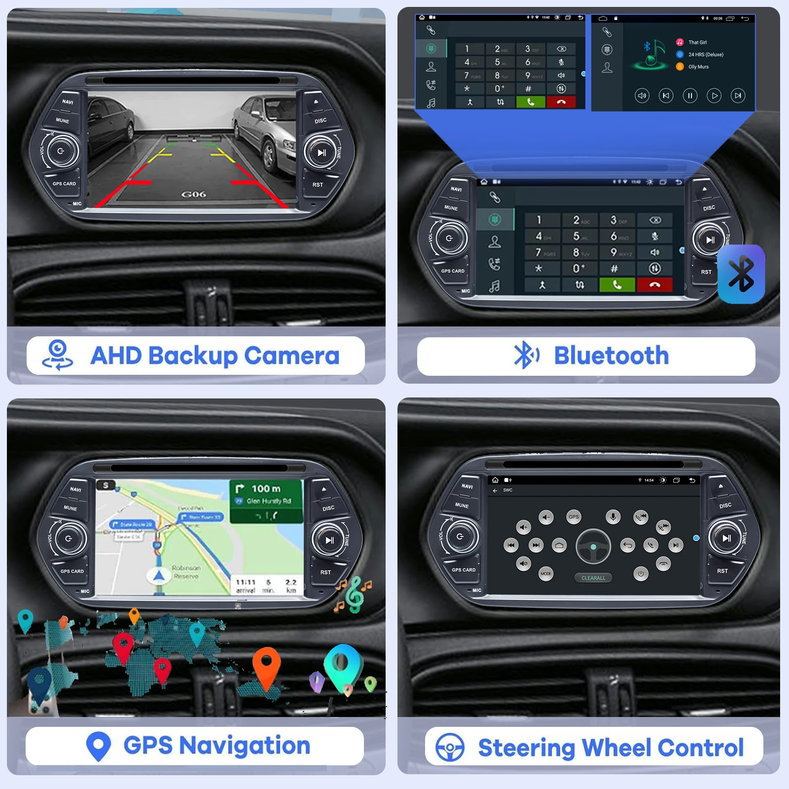Android Car Radio for FIAT TIPO EGEA 2015-2017 Multimedia Player Supports CarPla
