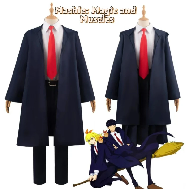 

Cosplay Mashle Magic and Muscles Lemon Irvine Mash Cosplay Costume Wig Adler Rob Trench School Uniform Daily Outfit Women Men