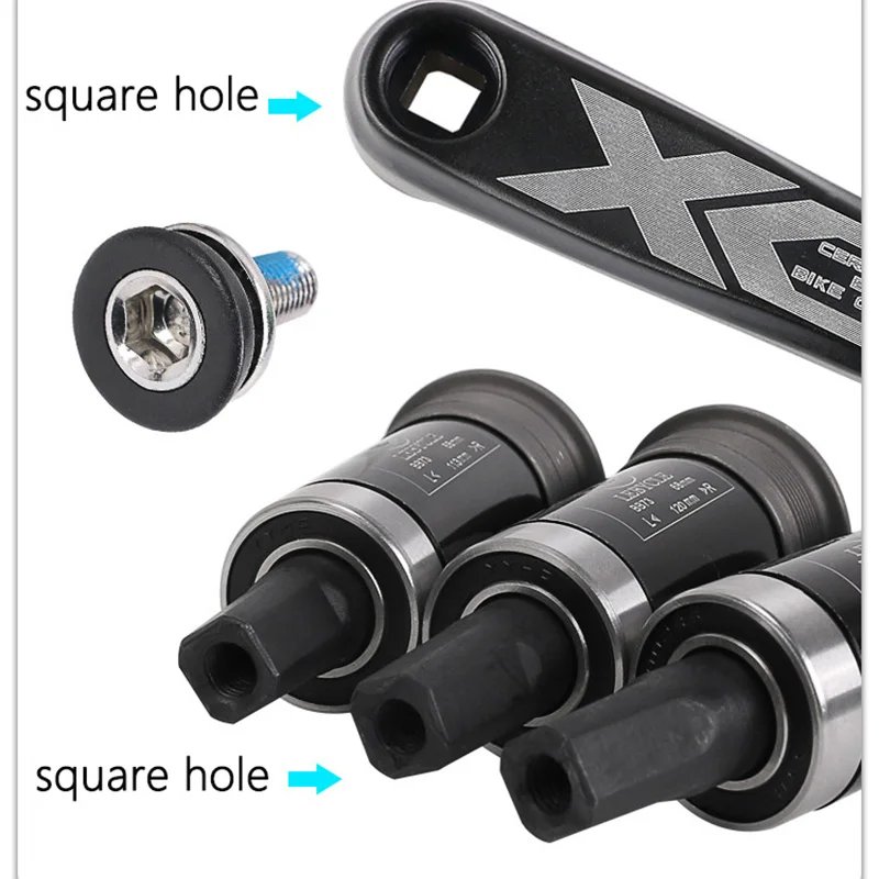Bike Bottom Bracket Bolts 1 Pair Square Hole Waterproof Sealed M8*15mm for Brompton Aluminum Alloy / Steel