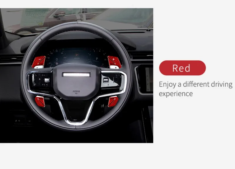 T-carbon Steering Wheel Paddle Shift For Land Rover Range Discovery Sport Evoque Jaguar XE XJ XF Carbon Fiber Paddle Shifter
