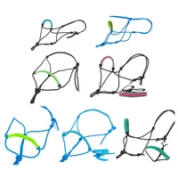 Horse Halters Braided Nylon Rope Wear Resistant Rope Halter Horse Training Tool 1