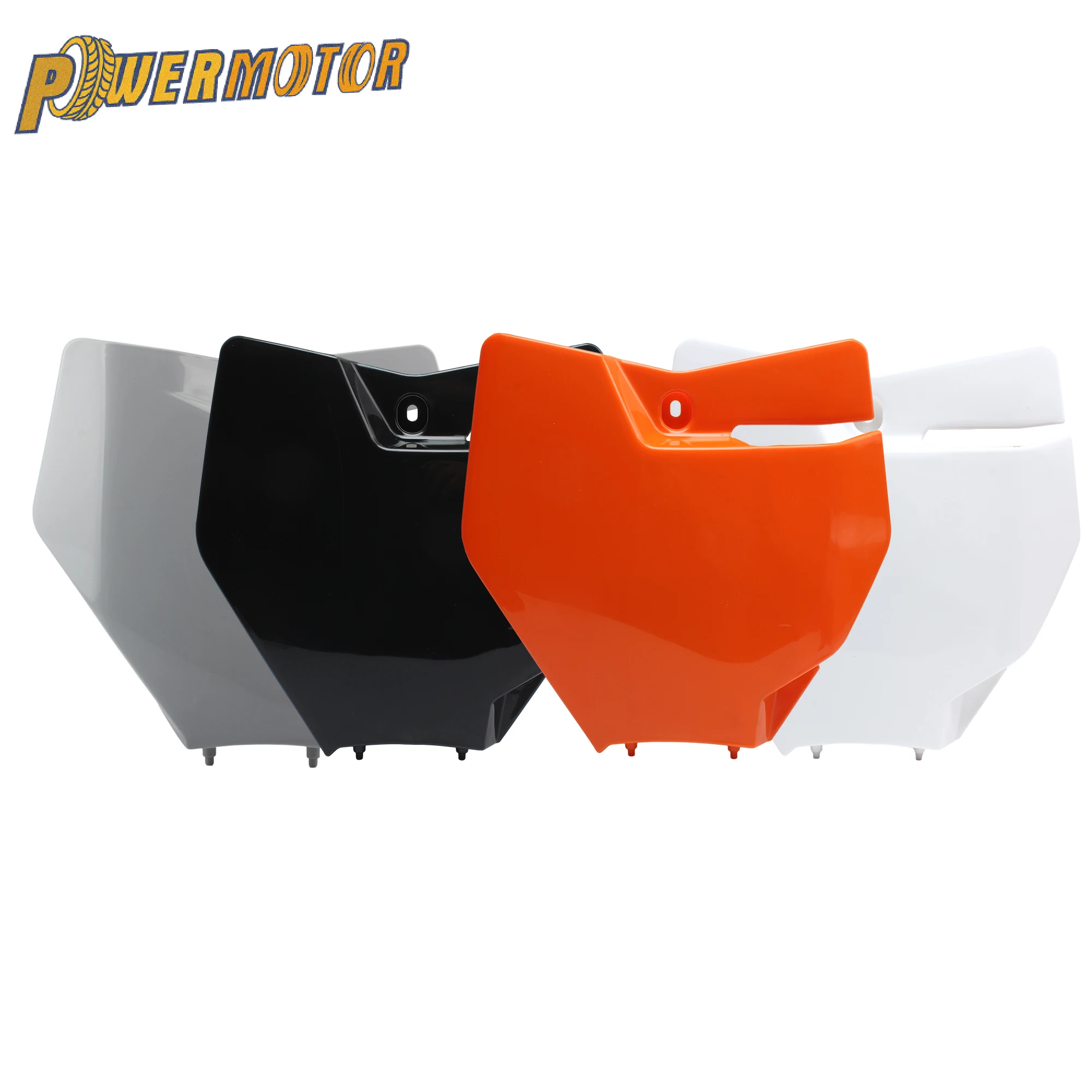 Targa Anteriore Moto Da Cross Bianca In ABS - Compatibile WR250 YZ125/250 CRF250R/450R