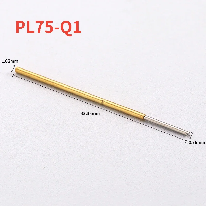 4 턱 매화 꽃 개/갑 핀 외부 직경 100mm 핀 길이 1.02mm PCB 프로브 스프링 테스트 핀 33.35