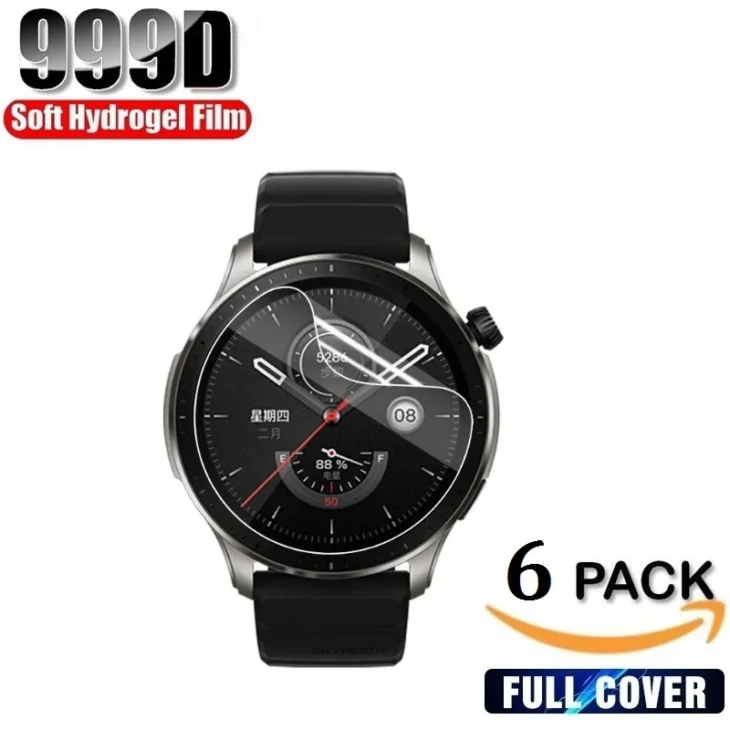 

Защитная Гидрогелевая пленка для Amazfit GTR 4 Mini 3 Pro 2 2e (не стекло), Защитная пленка для Amazfit GTR Mini 4 3 2 2e (не стекло)