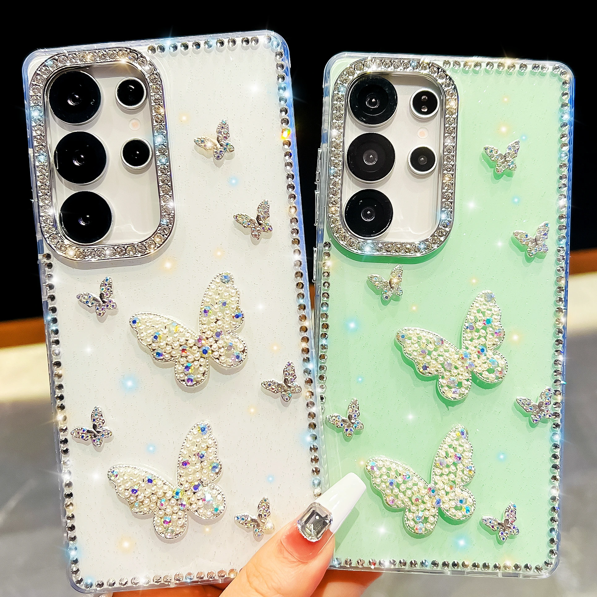 Butterfly Diamond Bling Luxury Phone Case Cover