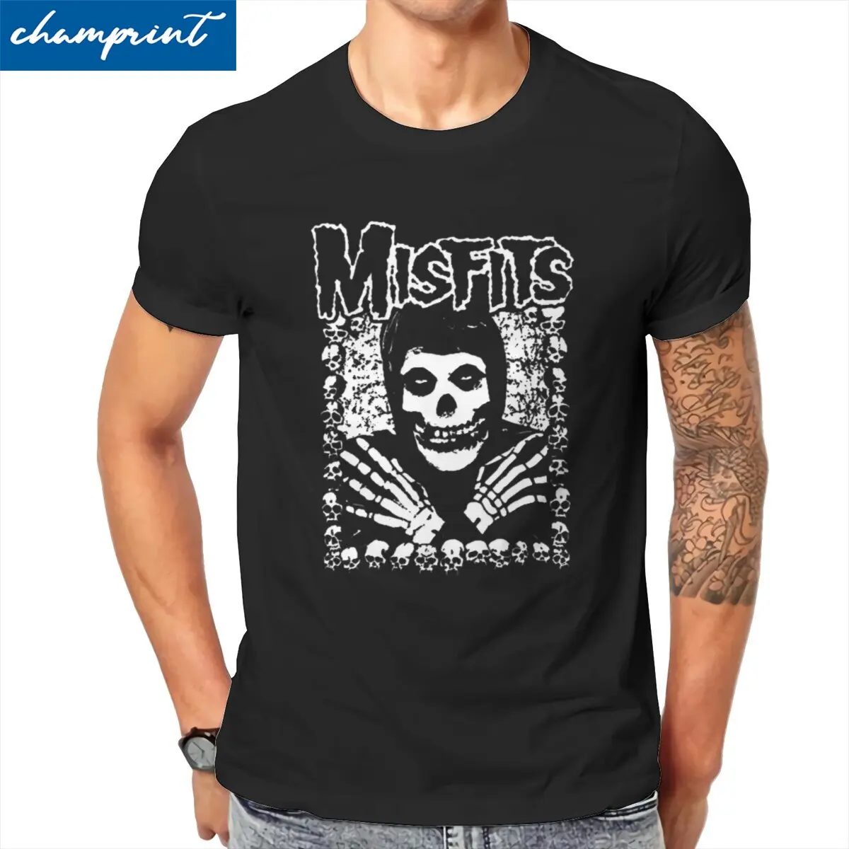 

Футболка Misfits мужская с круглым вырезом, тенниска из чистого хлопка с короткими рукавами, майка в подарок
