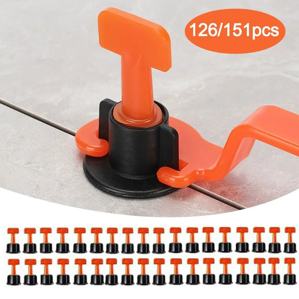 126pcs/151pcs Replacement Floor Leveling Tile Spacers Clips Leveling System Reusable Tile Leveling Clips Ceramic Leveling System