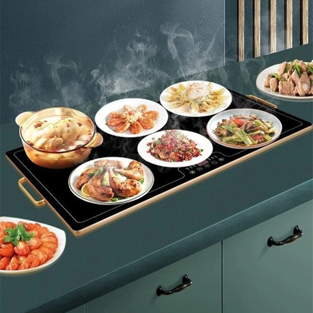 Kitchen heating food warming plate household hot food warmer plate