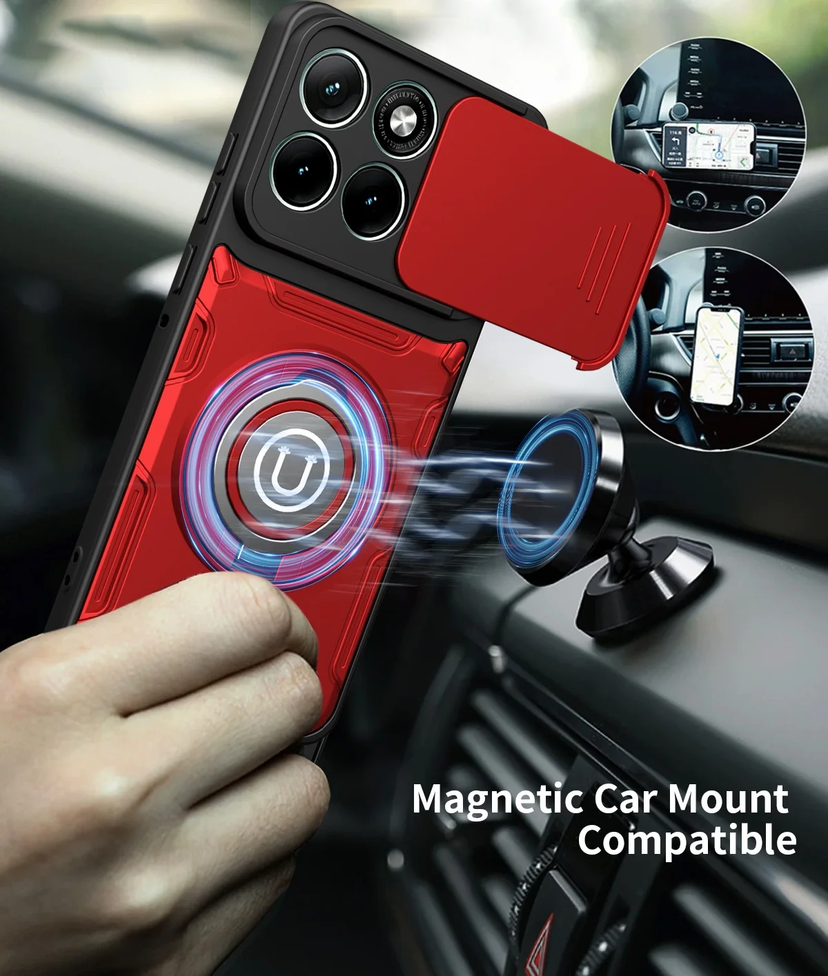Shockproof Phone Case with Lens Protection Cover