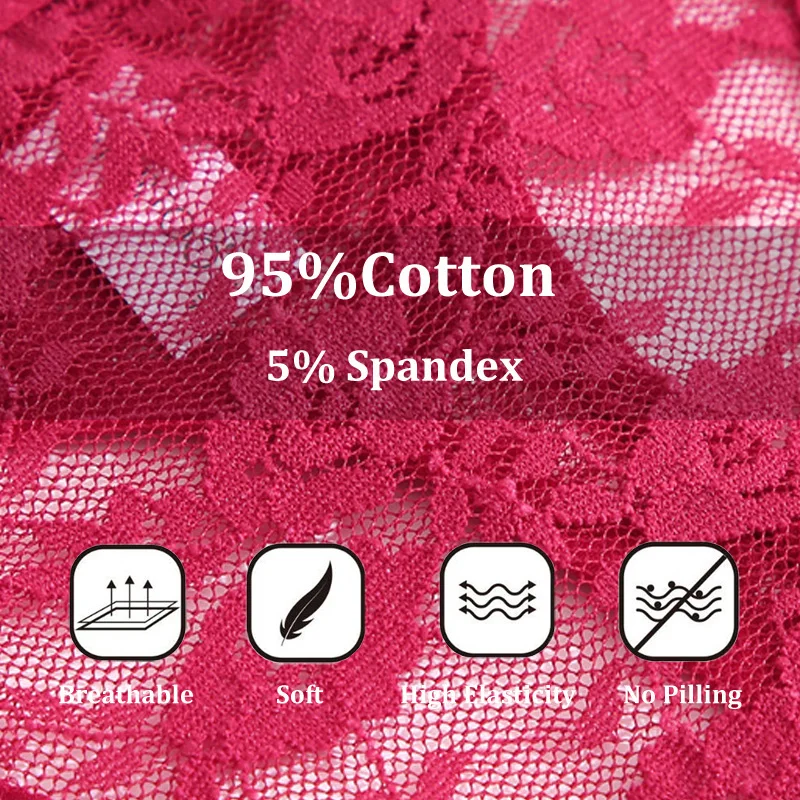 Sexy lace cotton women panties women underwear female underwear G-String thongs 2PCS