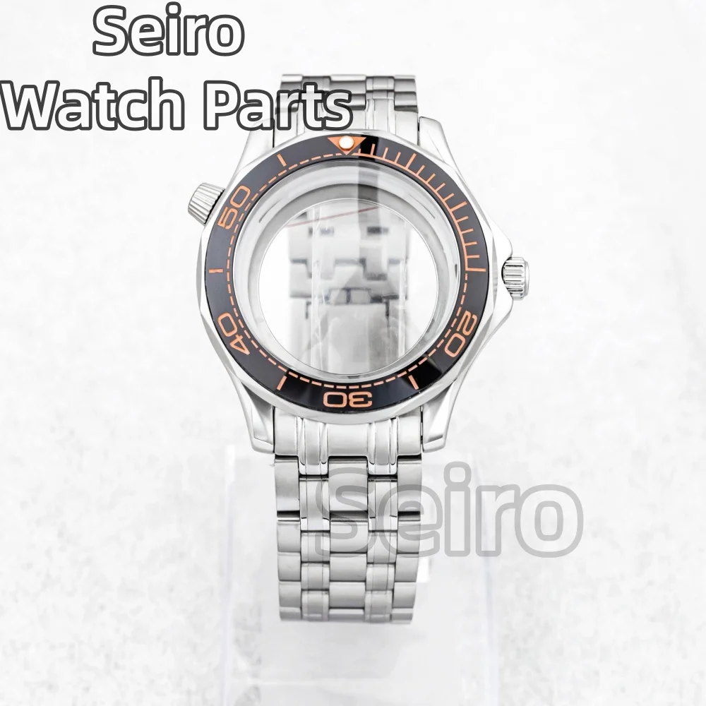 Waterproof 41mm Stainless Steel Watch Case with Transparent Back and 31mm Dial