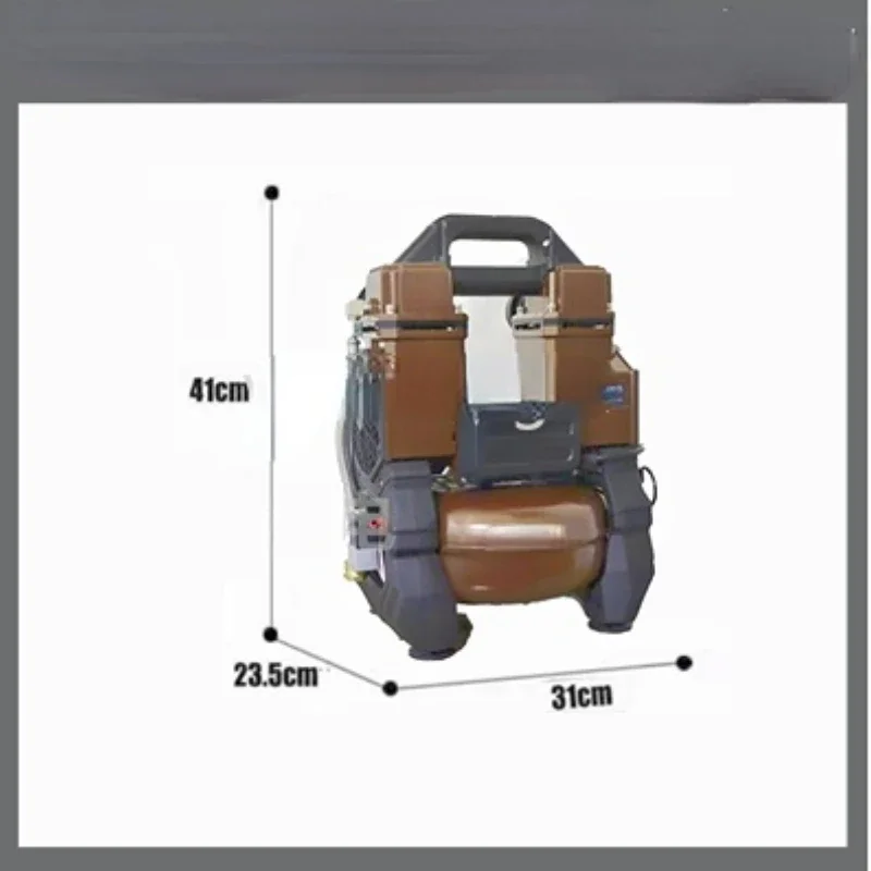 

Brushless Frequency Conversion Air Compressor Portable Oil-free Silent Air Pump Woodworking Spray Paint Air Compression Tank