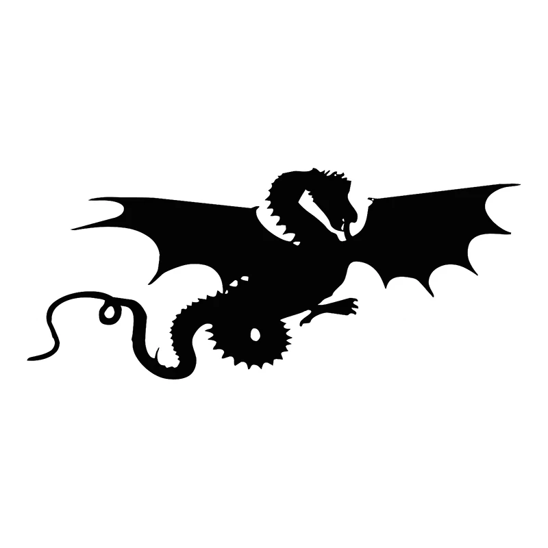 

CK22106 # вырезанная Виниловая наклейка для летающего дракона, автомобильная наклейка, водонепроницаемые Автомобильные украшения на бампер, окно, ноутбук