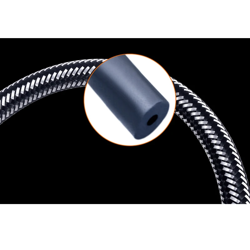 Aço inoxidável tubo trançado de náilon mangueira de tubulação de silicone encanamento termoresistant torneira da bacia pia cozinha banheiro g1/2