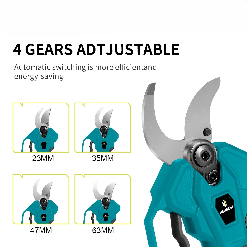 For 45mm Brushless Electric Pruning Shears  4 Gears Cordless Efficient Garden Electric Scissors For Makita 18V Battery 5