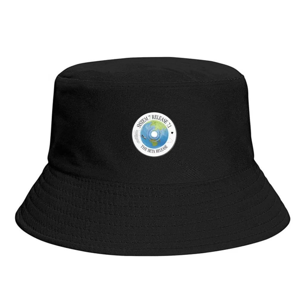 

Summer Sun Hat Reversible Twill Fabric for Men Women Vintage Badge Cotton Beach Travel Outdoor City Walk Fisherman Hat