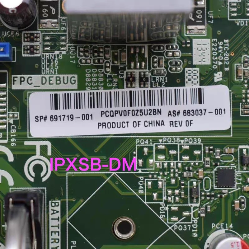 Carte Mère HP 691719-001 / 638007-001 - Socket LGA1155 Pour PC - Format SFF, DDR3 - Occasion Fonctionnelle