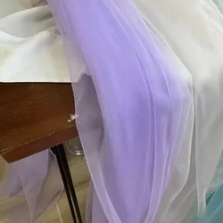 Elegant Yellow Soft Tulle Fabric for Weddings and Formal Events (Lilac)