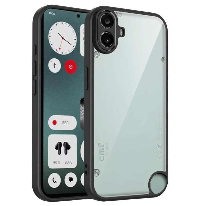 Shockproof Silicone Bumper with Clear Back Hard Cover