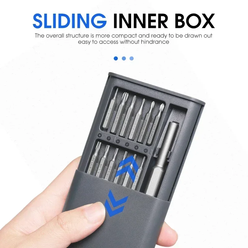 Enhanced Magnetic Precision Screwdriver Set - 25-in-1 Mini Pocket Repair Kit