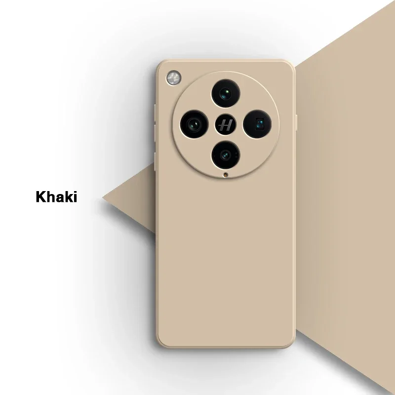 Elegant Liquid Silicone Square Phone Case - Fashionable Soft Back Cover in Classic Design