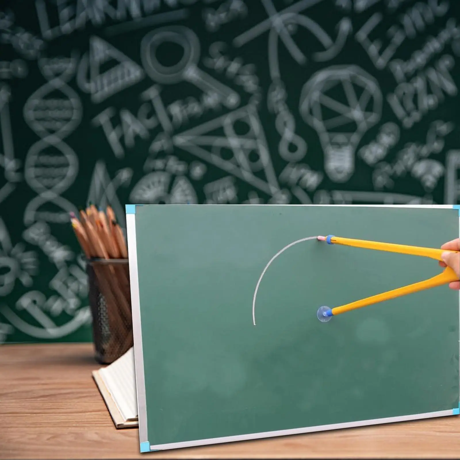 Drawing Compass Math Teaching Compass Large Precision Purpose Compass Demonstration for Whiteboard Classroom Office Black Board Learning