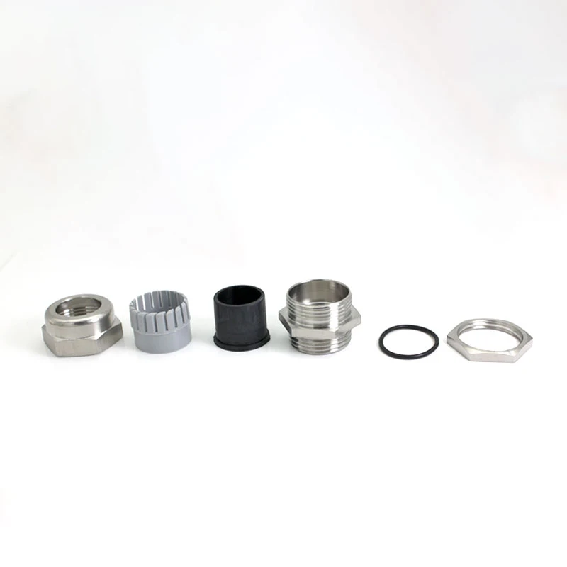 Stainless Steel 304 Cable Gland Metal Cable Glands For 18-25mm Nick Plated Joint M32 M40 PG25 PG29 PG21