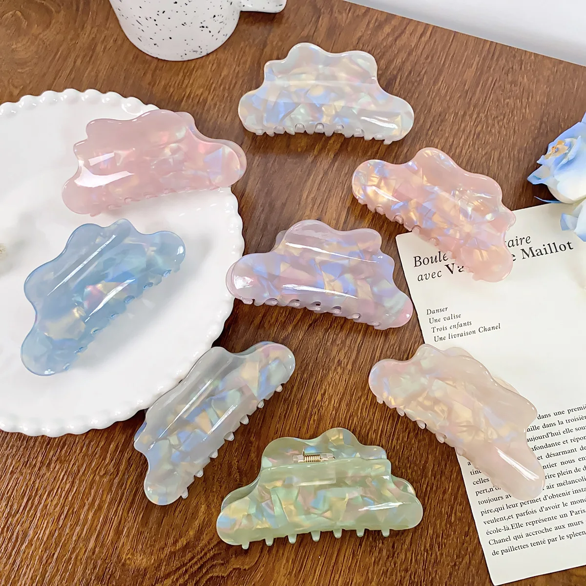 

Заколка для волос «русалка», зажим с имитацией уксусной кислоты, облако, улучшенный сенсор, аксессуары для волос