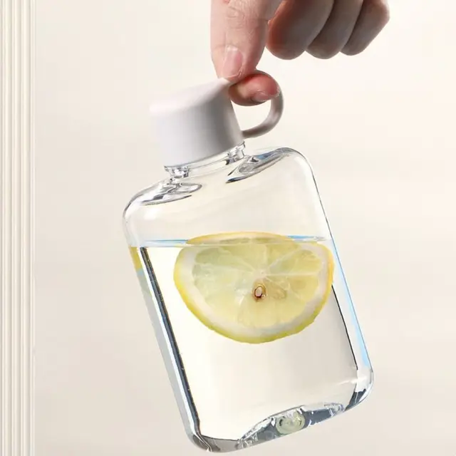 360ml/500ml Quality Leak-proof Mini Water Bottle Lightweight with Handle Water Cups Plastic Transparent Pocket Bottle Outdoor 4